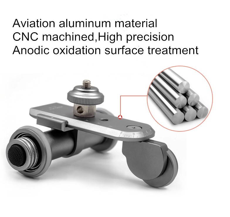 Kingjoy aluminium obrabiane CNC wysokiej precyzji fotografia elektroniczna auto-dolly PPL-06 dla DSLR