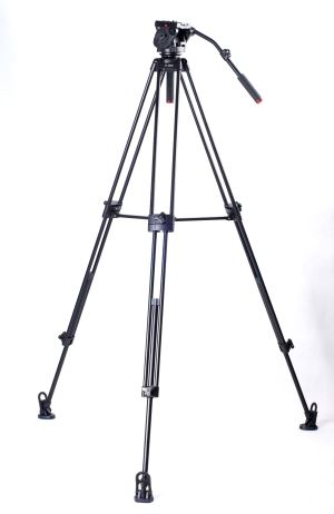KINGJOY VT-3500 + VT-3530 Aluminiowy statyw do kamer wideo z 360-stopniową panoramiczną głowicą